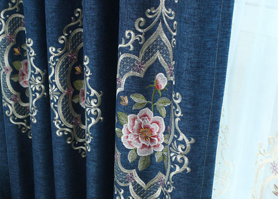Modern Blauw/Groen Geborduurd de Doekmateriaal van het Stoffenkledingstuk