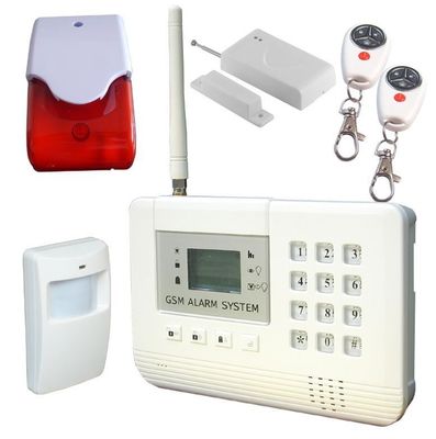 El sistema de alarma casera dual del G/M de la radio de la red, 4 ató con alambre zonas