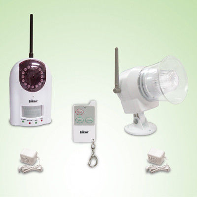 hệ thống báo động ngoài trời tại chỗ không dây không thấm nước với ánh sáng đèn flash sáng