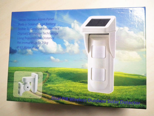 1.2V * 3 AAA 100uA PIR ngoài trời dò chuyển động, xâm nhập hệ thống báo động Với Solar Power