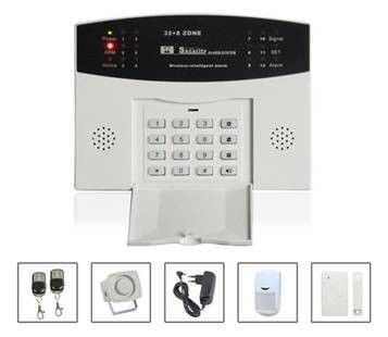 PSTN thông minh Hệ thống báo động không dây trộm Với 8 Zones không dây có dây +32