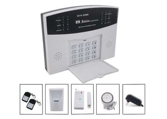 PSTN thông minh Hệ thống báo động không dây trộm Với 8 Zones không dây có dây +32
