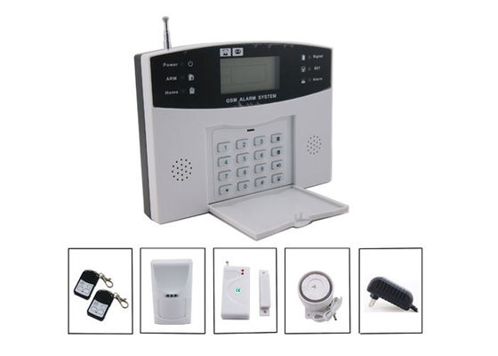 Thông minh không dây chống trộm Hệ thống báo động GSM LCD Với 8 dây