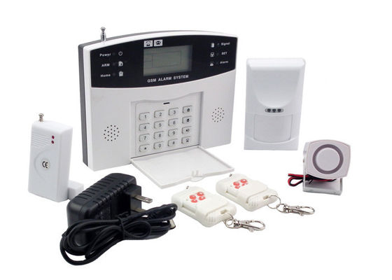 Thông minh không dây chống trộm Hệ thống báo động GSM LCD Với 8 dây