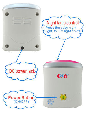 2.4 Ghz Digital Audio Baby Monitor Với cao Intercom nhạy cảm, Two Way Talk