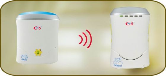 đường dài Thiết bị âm thanh Two Way Talk Baby Monitor Với Belt Clip