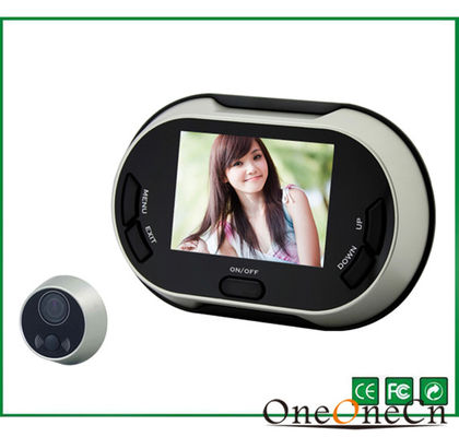 Visor infravermelho do Peephole da porta de Digitas com monitor interno, braçadeira