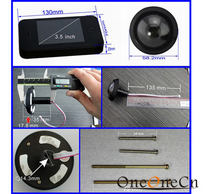 Visor da porta do Peephole de Digitas da detecção de movimento de PIR com visão nocturna
