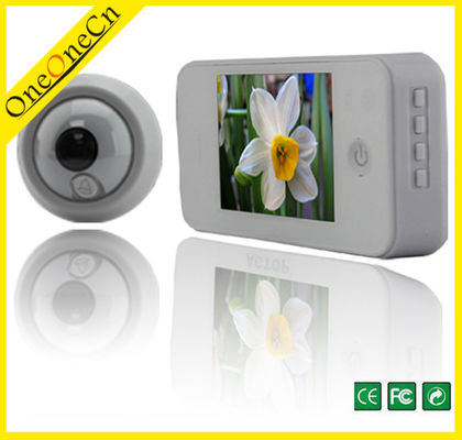 Visor branco do Peephole da porta da segurança de Digitas com câmera exterior
