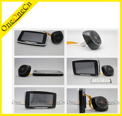 Cartão e SMS do apoio SIM do visor da porta do Peephole de Digitas da tela de toque 5 polegadas