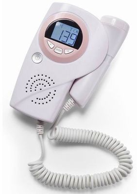 Xách tay kỹ thuật số tại đầu dò 3.0Mhz máu nhà Fetal Doppler Monitor 9 tuần của bé