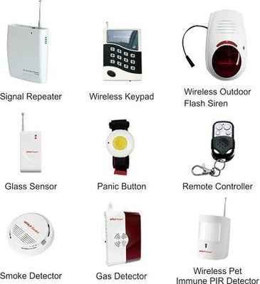 SMS, MMS Wireless Burglar Alarm System(YL-007M6BX) com built-in câmera & PIR