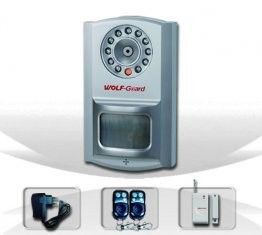 SMS, MMS Wireless Burglar Alarm System(YL-007M6BX) com built-in câmera & PIR