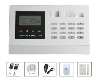El sistema de alarma casera incorporado del G/M del reloj del calendario con 8 ató con alambre + 99 zonas inalámbricas