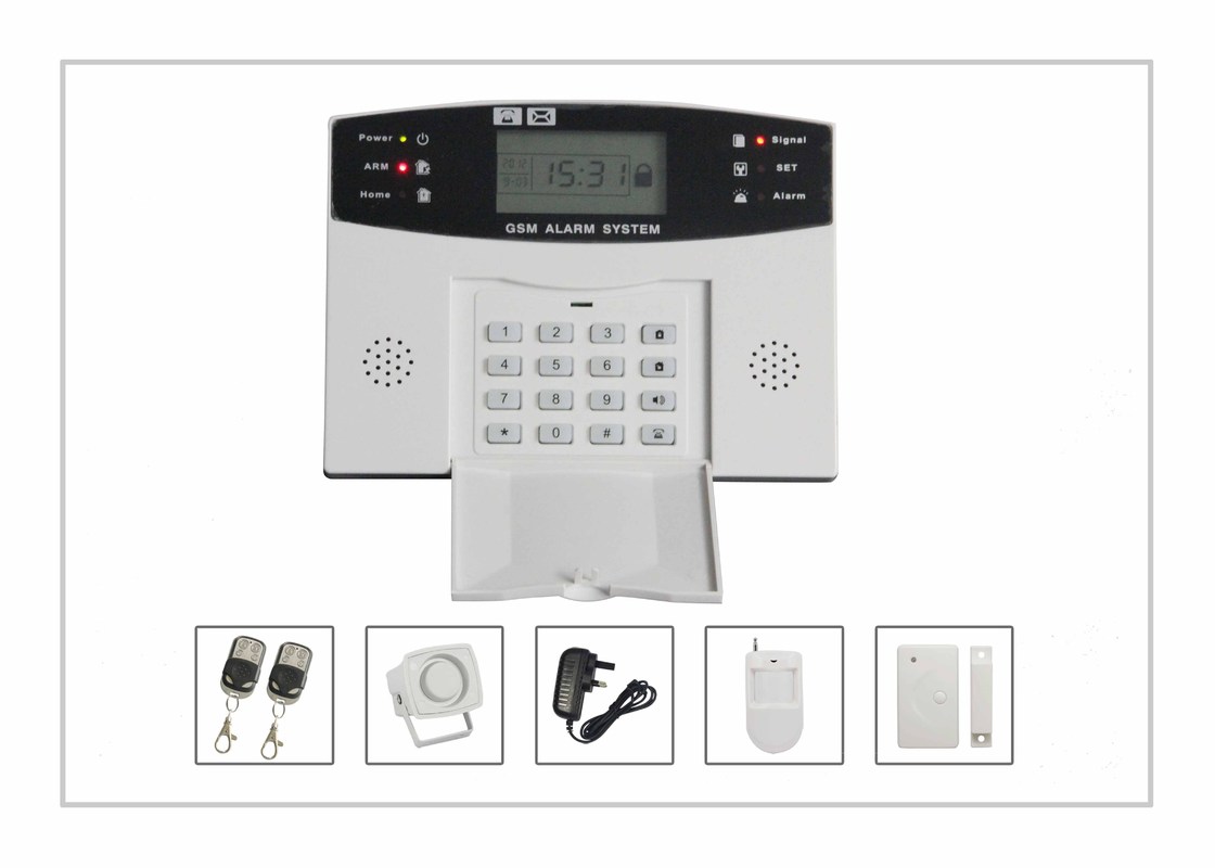 Lcd Speech gia Alarm / GSM Hệ thống an ninh báo động Đối Sos, lửa, khí, Cửa, Hall LYD-111