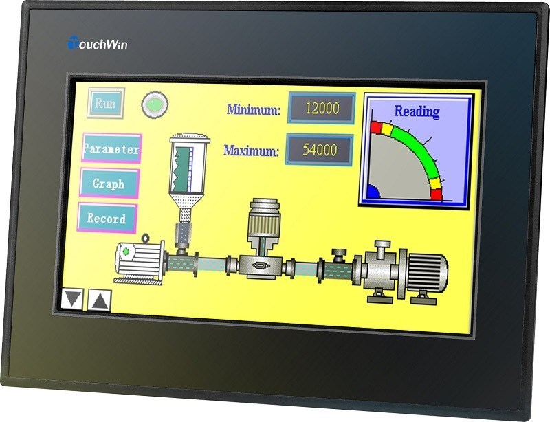PLC van het aanrakingsscherm/HMI-PLC het Automatiseringssysteem communiceert