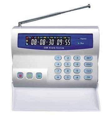 आवाज मंच जीएसएम होम अलार्म सिस्टम एलसीडी स्क्रीन, जीएसएम नियंत्रण कक्ष के साथ